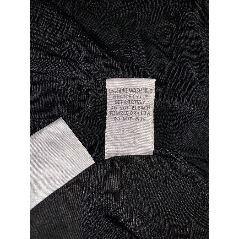Chicos Travelers Size 2 Womens Large Top Black Tank Layering Stretch Slinky - Picture 4 of 6